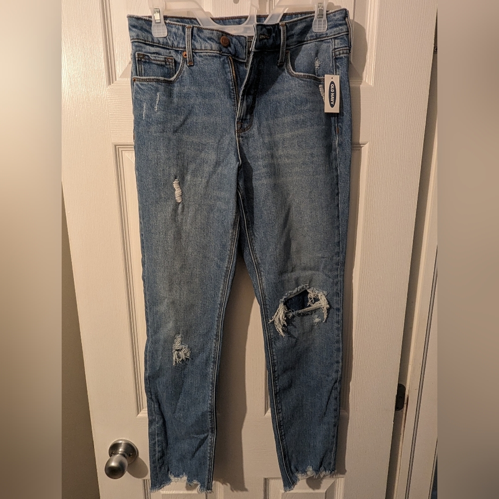 Old Navy Straight patched Jeans